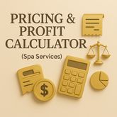 Pricing & Profit Calculator (Spa Services)